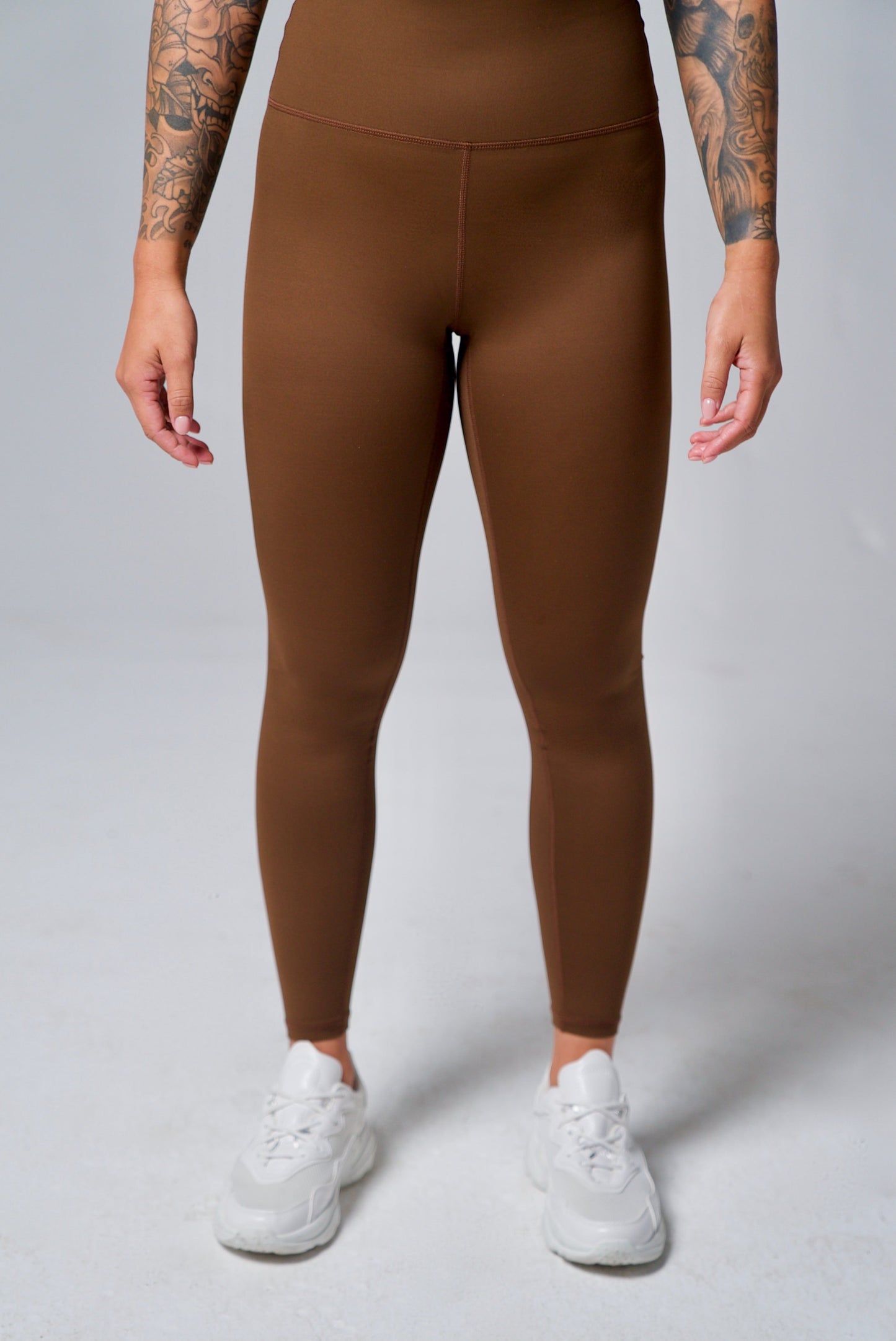 Athena Leggings - Mocha and Smoke