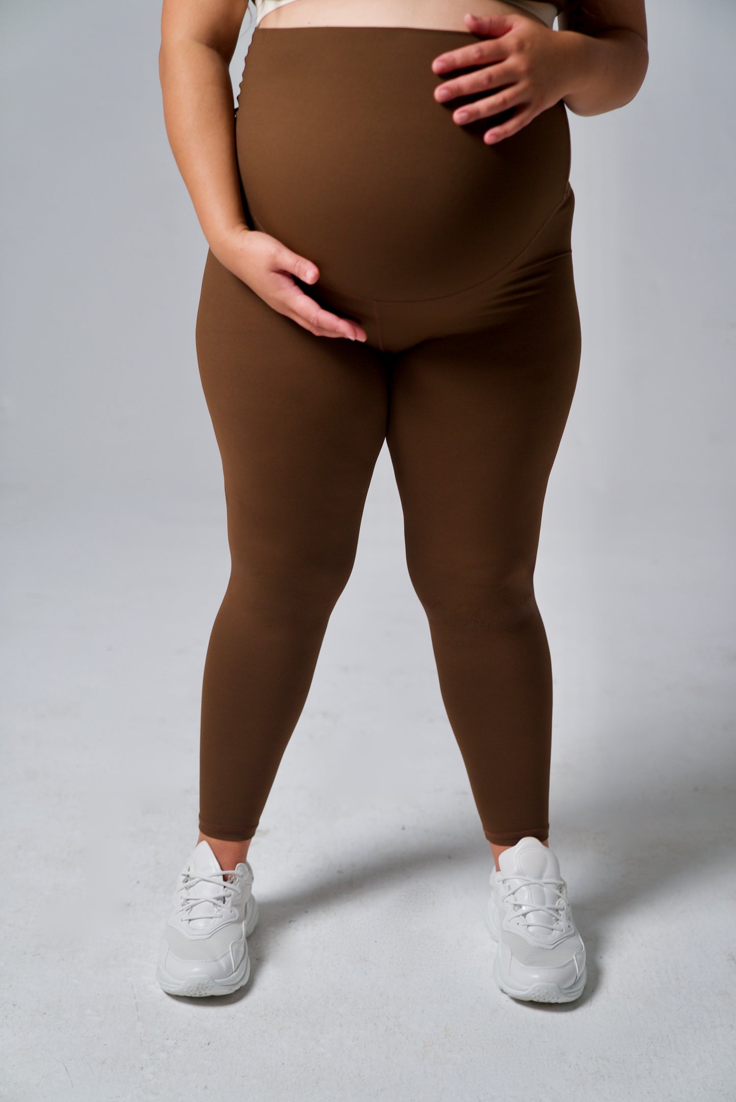 Rhea Leggings - Mocha and Smoke