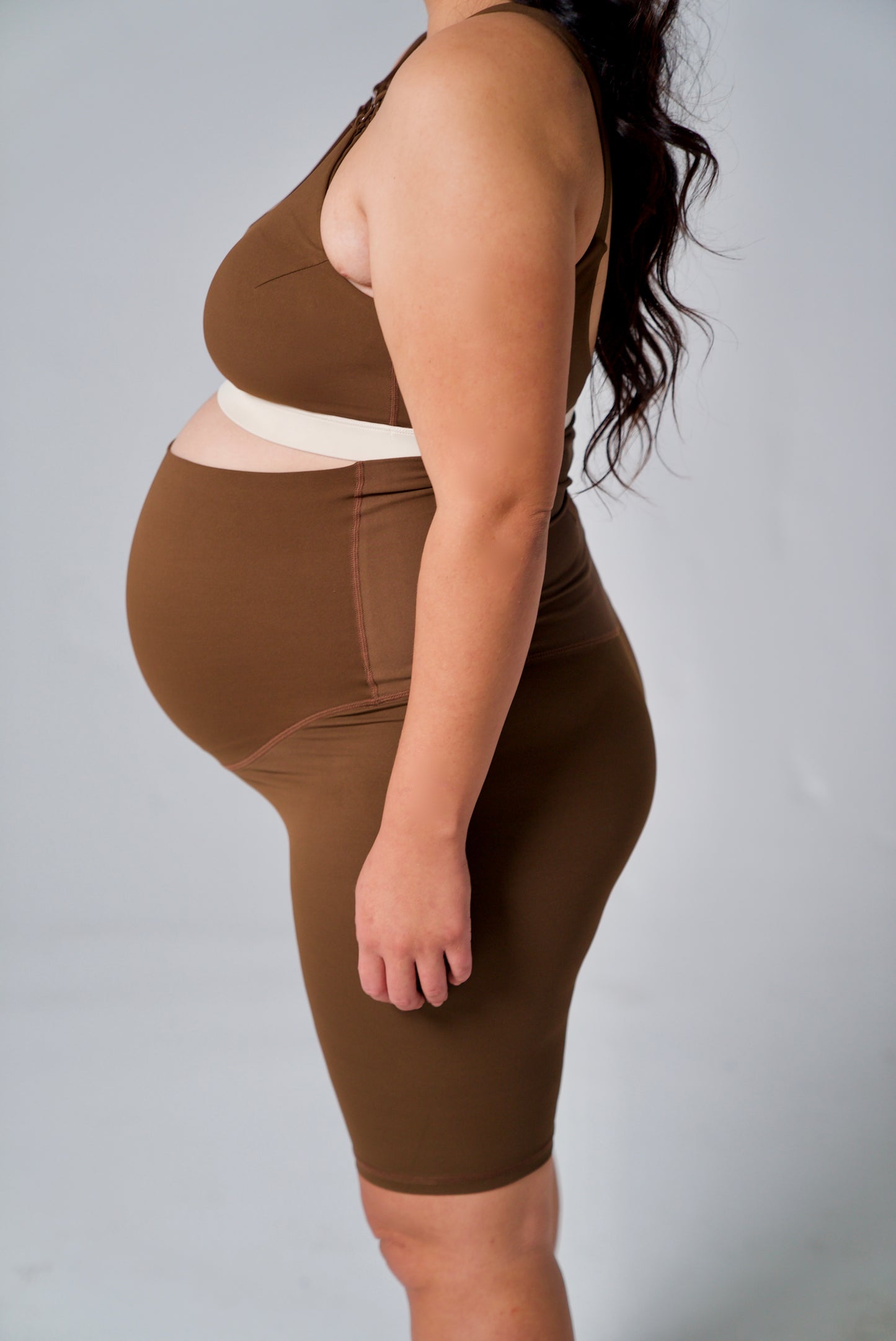 Rhea Shorts - Mocha and Smoke