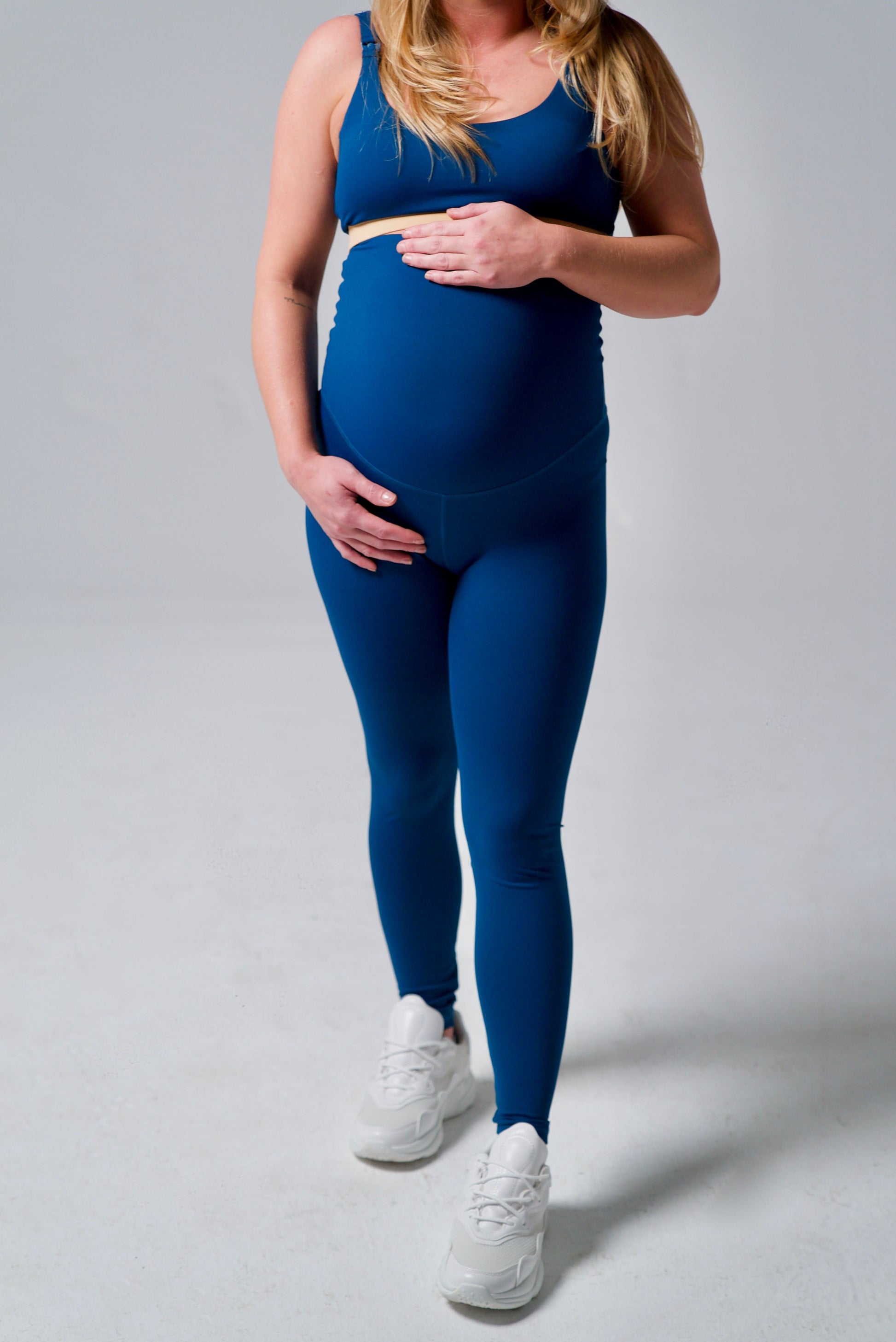 Rhea Leggings - Captains Blue and Vanilla