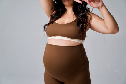 Theia Crop - Mocha and Smoke